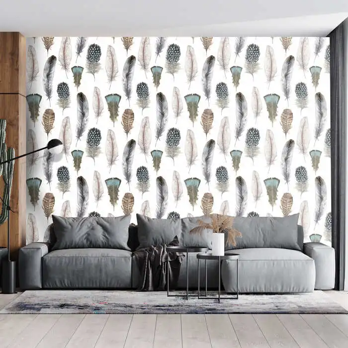 papel-pintado-salon-plumas-imprimarte