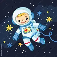 fotomural-infantil-astronauta-en-el-espacio-276482421