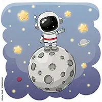 fotomural-infantil-astronauta-en-el-espacio-286889500