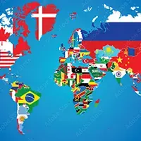 fotomural-mapamundi-mapa-del-mundo-con-banderas-162827341