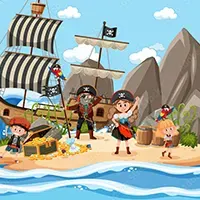mural-infantil-barco-de-piratas-tesoro-440027430