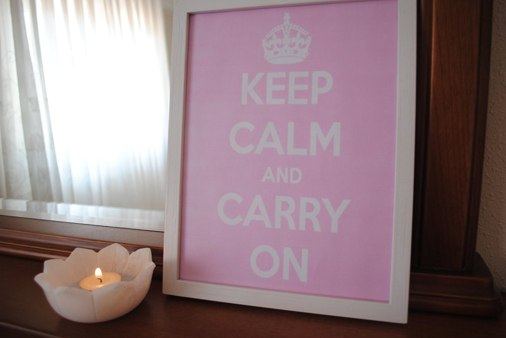 Poster keep calm and carry on